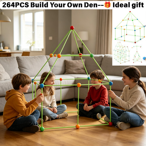 Fort building kit for kids - building,