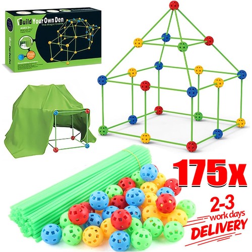 175pcs kids construction fort - kids,