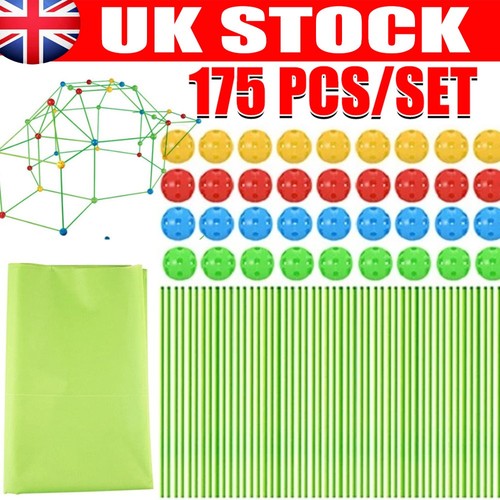 175pcs kids construction fort - 175pcs,