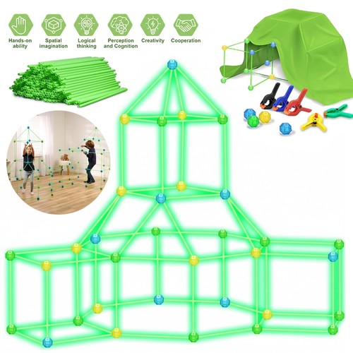 130pcs kids construction fort - kids,